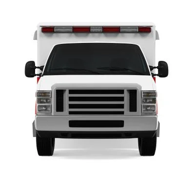 Ambulance Car Isolated Illustrazione stock