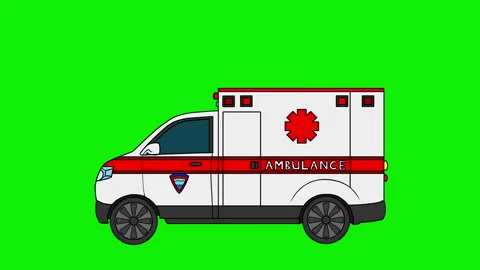 Ambulance Car Side 4K Stock Footage 230973831
