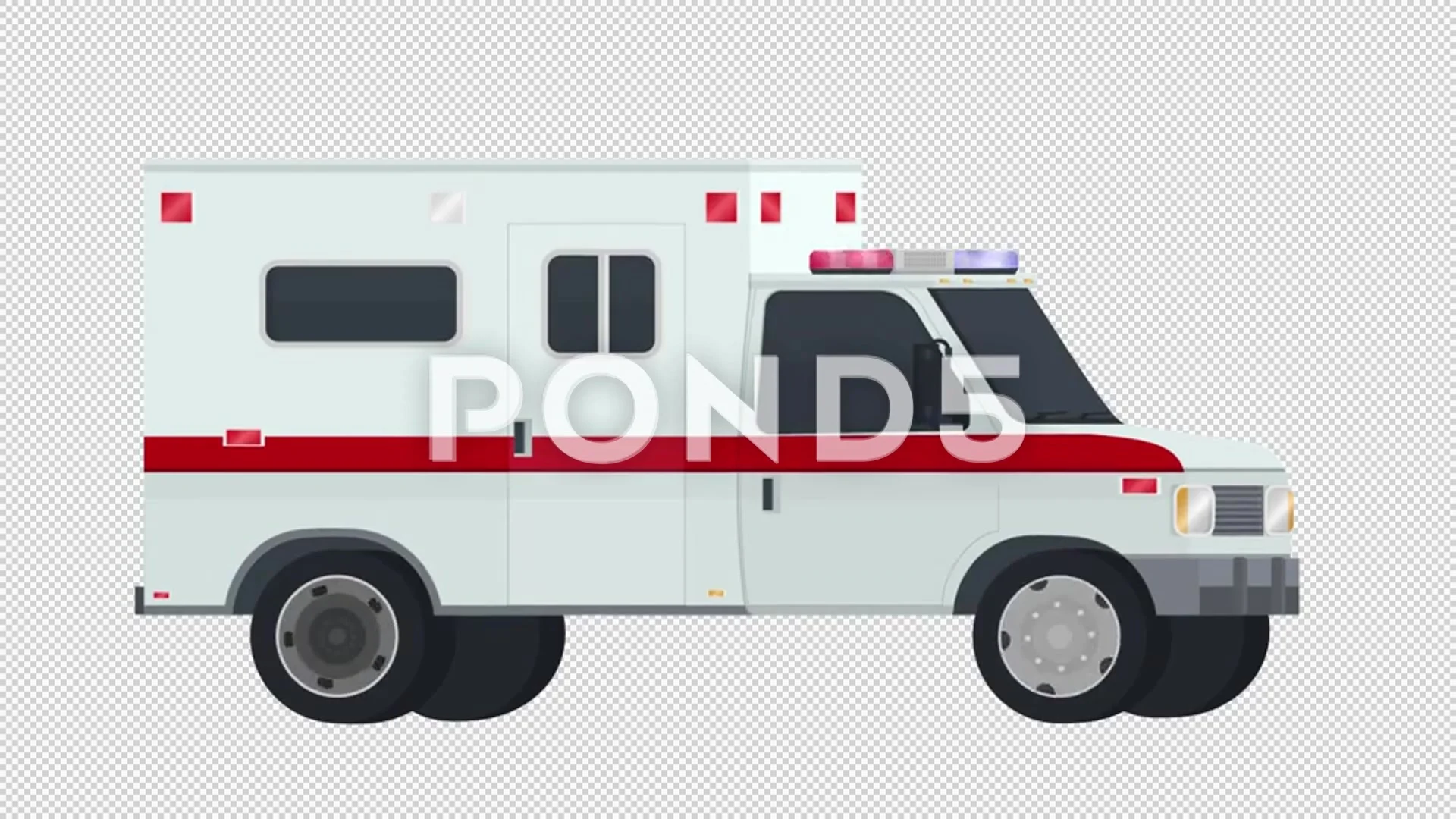 Ambulance car. Transport animation. Cart... | Stock Video | Pond5