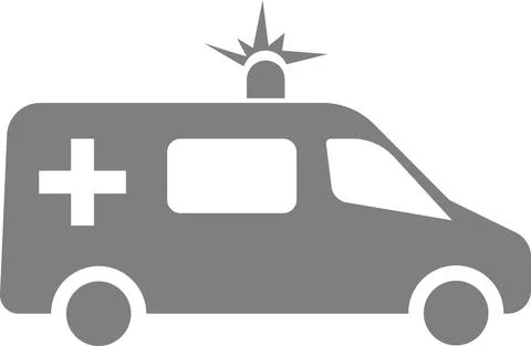 Ambulance car on a white background. Vector image. Stock Illustration