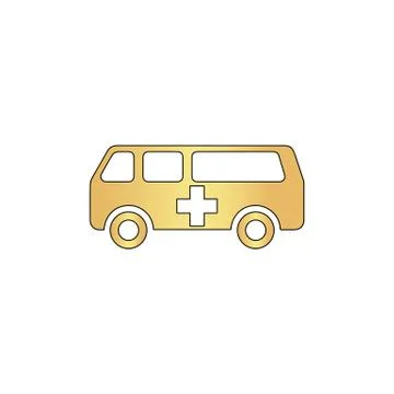 Ambulance computer symbol Stock Illustration