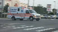 Ambulance Crossing Intersection HD Footage
