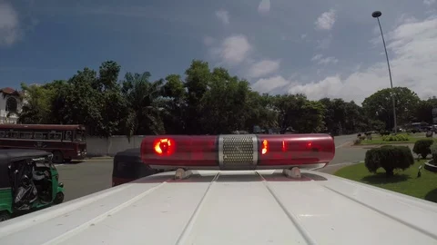 Ambulance Dispatch Red Lights Stock-Footage 122782444