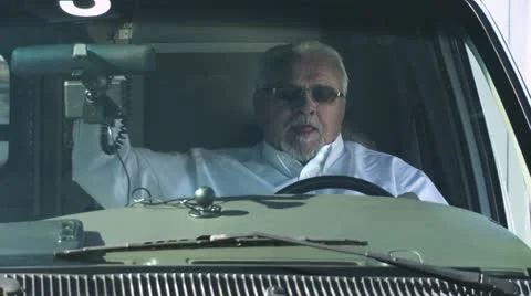 Ambulance Driver Stock Footage 22771978