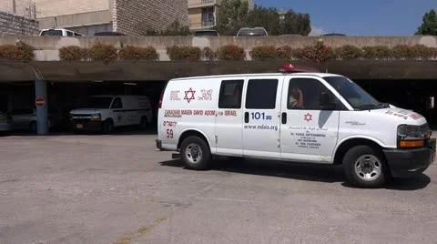 Ambulance driving Stock Footage