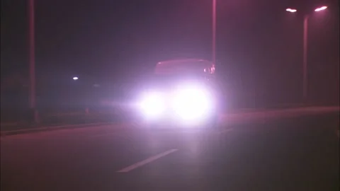 Ambulance driving at night Stock Footage 235278476