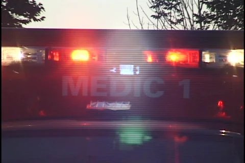 Ambulance Emergency Lights Stock Footage 296769