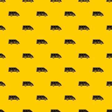 Ambulance emergency van pattern Stock Illustration