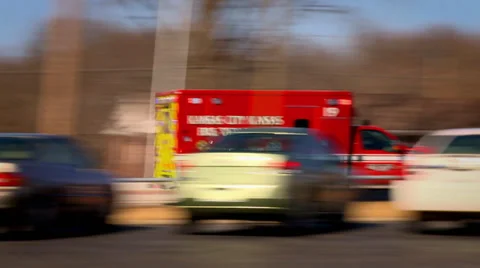 Ambulance fast Stock Footage 35397807