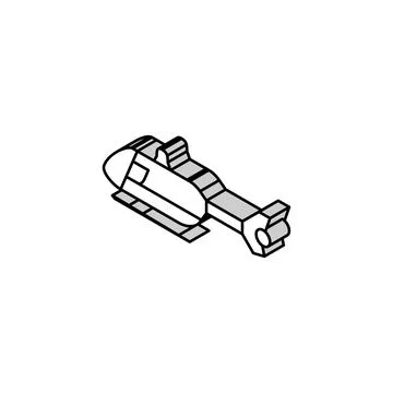 Ambulance helipad isometric icon vector illustration Stock Illustration