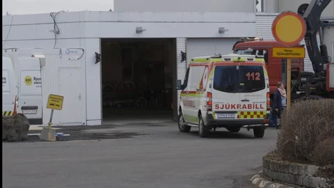 Ambulance Iceland 库存影片 128528709