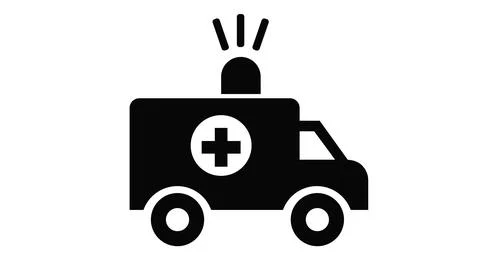 Ambulance Icon. Illustrazione stock