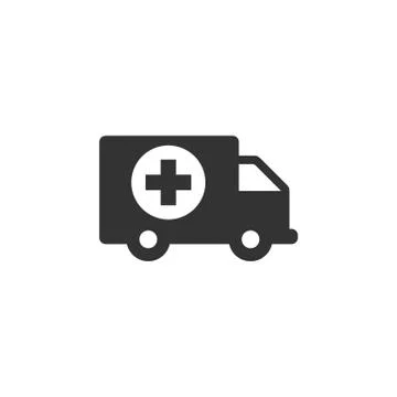 Ambulance Icon Logo Template Illustration Design. Vector EPS 10. Illustrazione stock