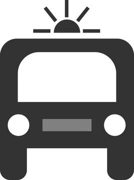 Ambulance icon. A simple icon for web design. Stock Illustration