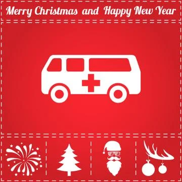 Ambulance Icon Vector Stock Illustration