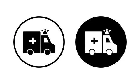 Ambulance icon vector illustration. ambulance truck sign and symbol. ambula.. イラスト素材