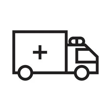 Ambulance icon vector sign design Stock Illustration
