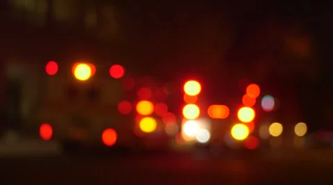 Ambulance Lights Blurred 스톡 동영상 57217822