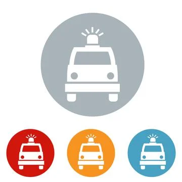 Ambulance logo icon vector illustration logo template Isolated. Stock Illustration