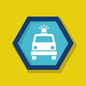 Ambulance logo icon vector illustration logo template Isolated. Stock Illustration
