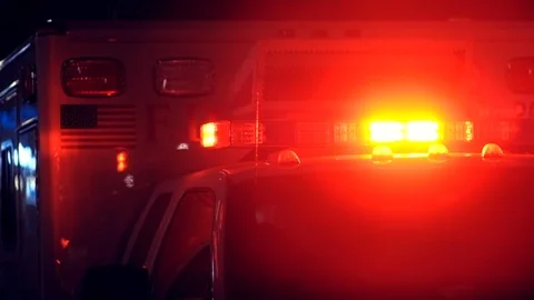 Ambulance at night Video stock 104831898