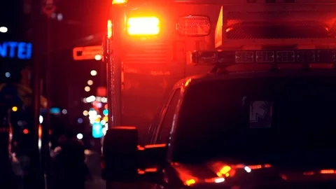 Ambulance at night Video stock 104831914