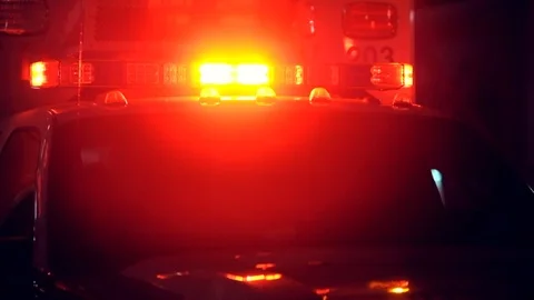 Ambulance at night Video stock 104831918