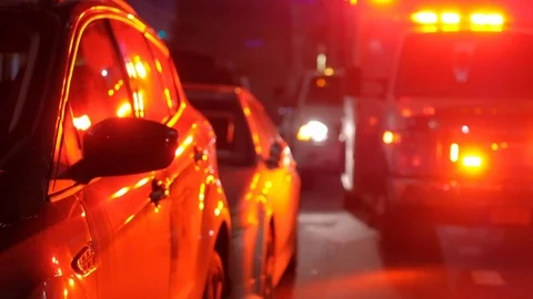 Ambulance at night Video stock 104831929