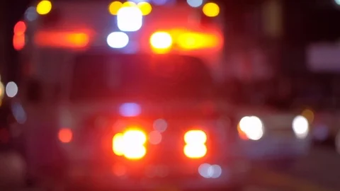 Ambulance at night Video stock 104831943