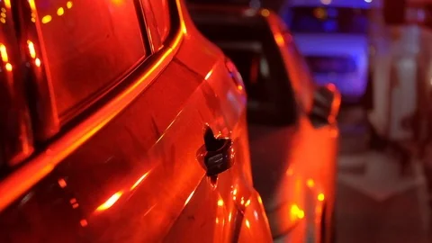 Ambulance at night Video stock 104831949