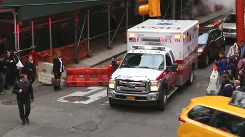 Ambulance in NYC Stock Footage 50113297