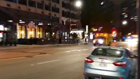 Ambulance passing with lights Stock Footage 114819121