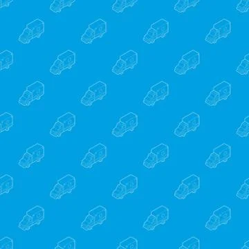 Ambulance pattern seamless blue Stock Illustration