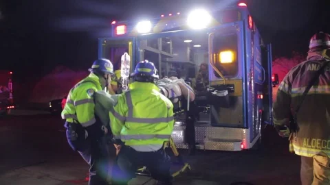 Ambulance Rescue Stock Footage