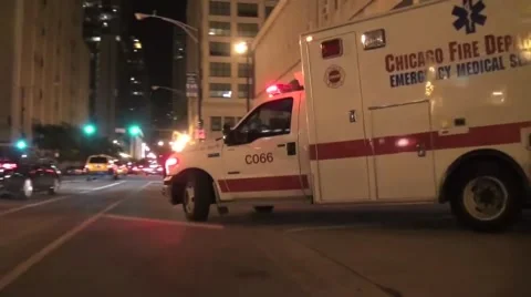 Ambulance on the road with traffic Stock Footage 46200660