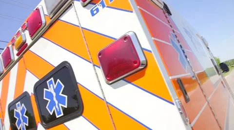 Ambulance Roadside 스톡 동영상 50621545