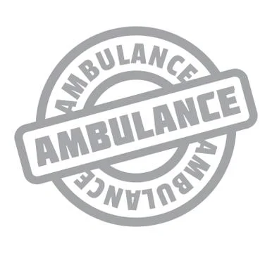 Ambulance rubber stamp Stock Illustration