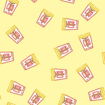 Ambulance siren vector seamless pattern イラスト素材