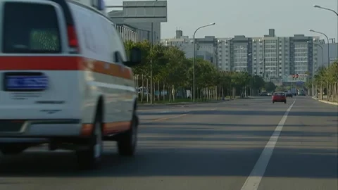 The ambulance sped away Stock Footage 253771301