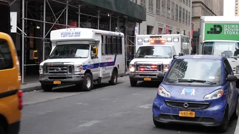 Ambulance on the street Video stock 137716645