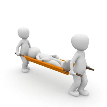 Ambulance stretcher Stock Illustration