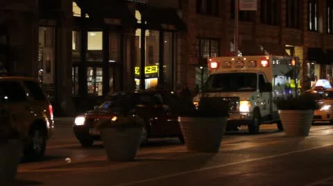 Ambulance in Union Square Vidéo 12518579