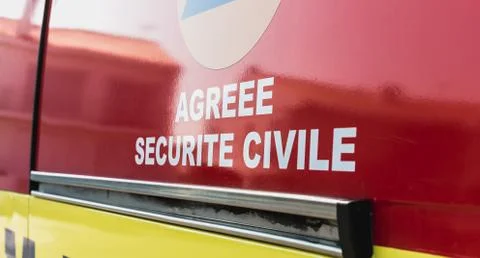 Ambulance unit Mobile First Aid UMPS  in Saint Gilles Croix de Vie, France Stock Photos