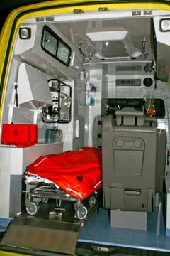 Ambulance van interior Stock Photos
