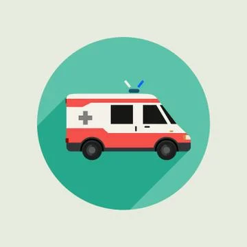 Ambulance vector car Illustrazione stock