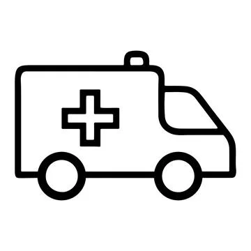 Ambulance vector icon. Stock Illustration