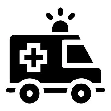 Ambulance vector icon. Stock Illustration