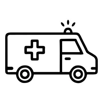 Ambulance vector icon. Stock Illustration