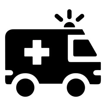 Ambulance vector icon. Stock Illustration