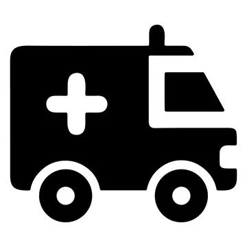 Ambulance vector icon. Stock Illustration